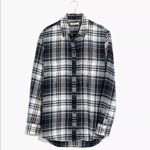 Madewell Flannel Sunday Shirt in Cronston Plaid